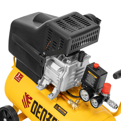 Компрессор воздушный DC1500/24, прямой привод, 1.5 кВт, 24 литра, 220 л/мин Denzel по ценам производителя в Санкт-Петербурге с доставкой по всей России