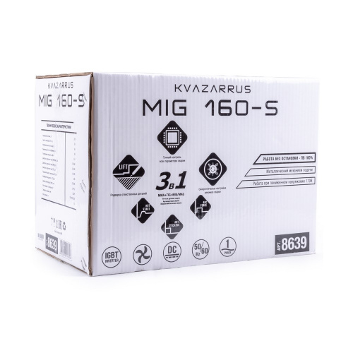 Сварочный полуавтомат KVAZARRUS MIG 160-S по ценам производителя в Санкт-Петербурге с доставкой по всей России