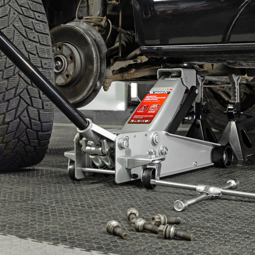 Домкрат гидравлический подкатной профессиональный, быстрый подъем, 3 т, 130-465 мм. Quick Matrix по ценам производителя в Санкт-Петербурге с доставкой по всей России