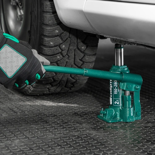 Домкрат гидравлический бутылочный, 2 т, 150-280 мм, в пласт. кейсе Сибртех по ценам производителя в Санкт-Петербурге с доставкой по всей России