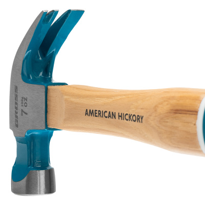Молоток-гвоздодер, 200 г, угол 45, магнит, обрезиненная рукоятка American hickory GROSS купить в Москве с доставкой по всей России | ProtosMarket.ru