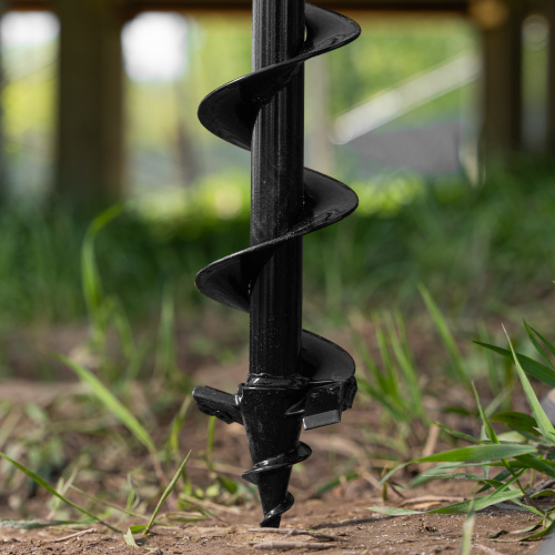 Шнек для грунта ER-80, диаметр 80 мм, длина 800 мм,соединение 20 мм, съемный нож Denzel по ценам производителя в Санкт-Петербурге с доставкой по всей России