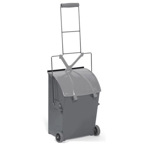 Совок Filmop для сбора мусора на колесах серый (15л) купить в Москве с доставкой по всей России | ProtosMarket.ru