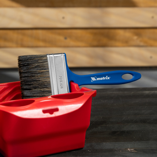 Кисть флейцевая "Водные краски" Color Line 100 x 12 мм Matrix купить в Москве с доставкой по всей России | ProtosMarket.ru