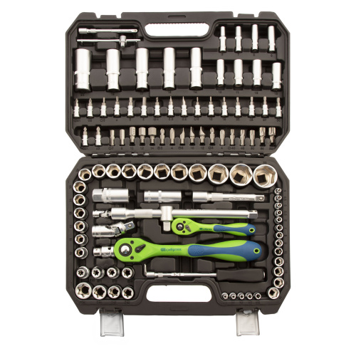 Набор инструментов 108 предметов, CrV, 1/2", 1/4" Сибртех купить в Москве с доставкой по всей России | ProtosMarket.ru