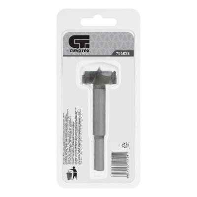 Сверло Форстнера по дереву, 28 мм, цилиндрический хвостовик Сибртех купить в Москве с доставкой по всей России | ProtosMarket.ru