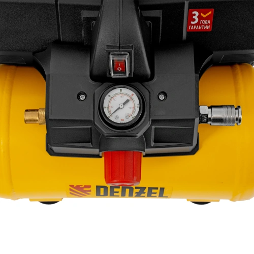 Компрессор  DLS750/6 безмасляный малошумный 750 Вт, 140 л/мин,ресивер 6 л Denzel по ценам производителя в Санкт-Петербурге с доставкой по всей России
