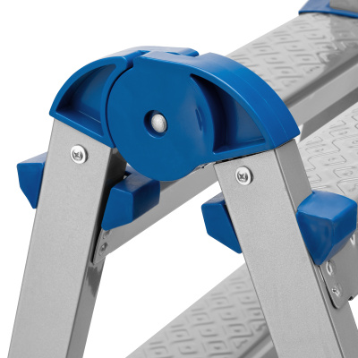 Стремянка двухсторонняя 3 ступени, сталь профиль, стальные ступени, Сибртех купить в Москве с доставкой по всей России | ProtosMarket.ru