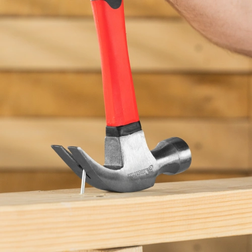 Молоток-гвоздодер optimal, 450 г, фибергласовая обрезиненная рукоятка Matrix купить в Москве с доставкой по всей России | ProtosMarket.ru