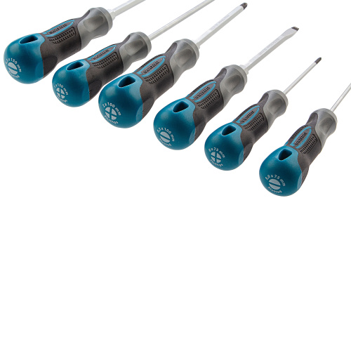 Набор отверток 6 шт, S2, трехкомпонентная рукоятка Gross купить в Москве с доставкой по всей России | ProtosMarket.ru