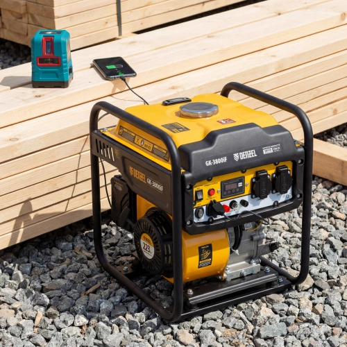 Генератор инверторный GK-3800iF, 3,8 кВт, 230 В, ручной старт DENZEL по ценам производителя в Санкт-Петербурге с доставкой по всей России