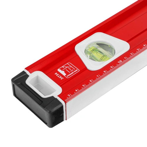 Уровень алюминиевый, магнит, фрезерованный, 3 глазка (1 зеркальный) двухкомпонентные рукоятки, 1200 мм Matrix купить в Москве с доставкой по всей России | ProtosMarket.ru