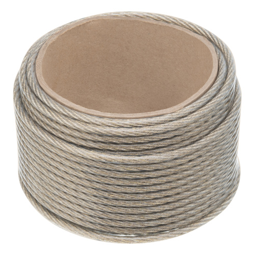 Трос металлополимерный прозрачный ПР-6.0, толщина 6.0 мм, моток 20 метров Сибртех по ценам производителя в Санкт-Петербурге с доставкой по всей России