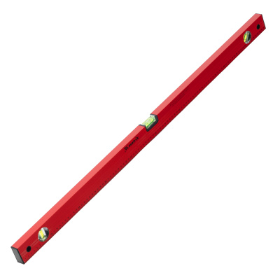 Уровень алюминиевый, 1000 мм, 3 глазка, красный, линейка Matrix по ценам производителя в Санкт-Петербурге с доставкой по всей России