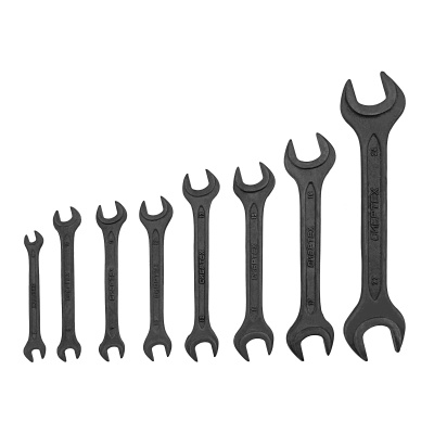 Набор ключей рожковых, 6 - 24 мм, 8 шт., CrV, фосфатированные Сибртех купить в Москве с доставкой по всей России | ProtosMarket.ru