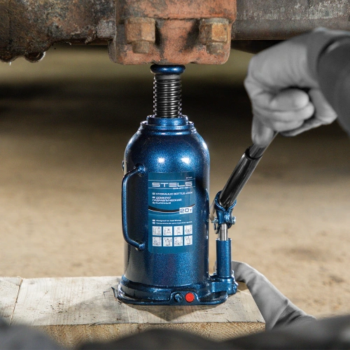 Домкрат гидравлический бутылочный, 20 т, h подъема 235-445 мм Stels по ценам производителя в Санкт-Петербурге с доставкой по всей России