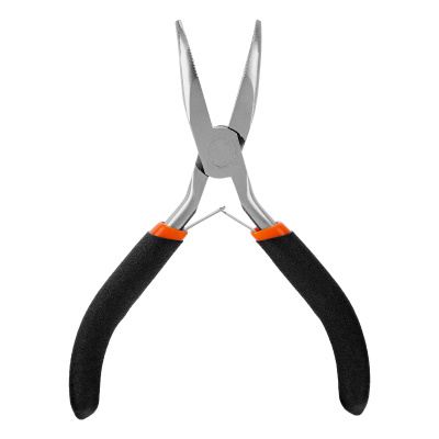 Длинногубцы изогнутые Mini, 130 мм, никелированные, авторазжим Sparta купить в Москве с доставкой по всей России | ProtosMarket.ru