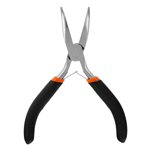 Длинногубцы изогнутые Mini, 130 мм, никелированные, авторазжим Sparta купить в Москве с доставкой по всей России | ProtosMarket.ru