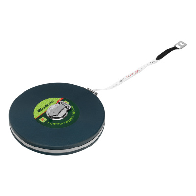 Рулетка геодезическая 50 м х 13 мм, закрытый корпус, фибергласовая лента Сибртех по ценам производителя в Санкт-Петербурге с доставкой по всей России