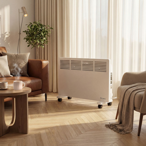 Конвектор электрический КМ-2000.2, 230 В, 2000 Вт, X-образный нагреватель, колеса, термостат MTX по ценам производителя в Санкт-Петербурге с доставкой по всей России