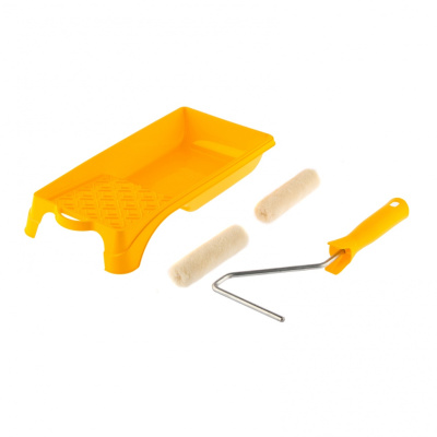 Малярный набор для работ с лаками: кювета 150 мм х 290 мм и мини-валик 110 мм Сибртех купить в Москве с доставкой по всей России | ProtosMarket.ru