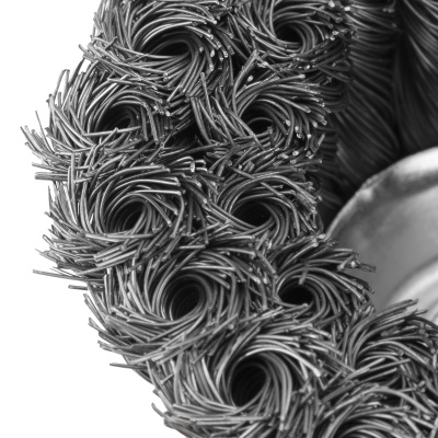 Щетка для УШМ, 100 мм, М14, "чашка", двухрядная, крученая проволока 0.35 мм Matrix купить в Москве с доставкой по всей России | ProtosMarket.ru