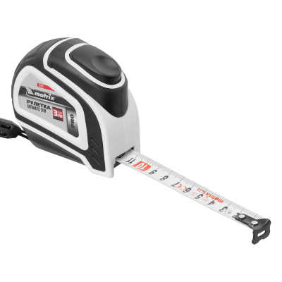 Рулетка Autostop,3 м х 16 мм,двухкомпонентный корпус,автоматическая фиксация,Pro Matrix по ценам производителя в Санкт-Петербурге с доставкой по всей России