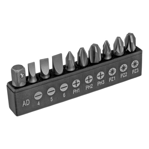 Отвертка реверсивная с набором бит и насадок торцевых, CrV, 1/4, 16 шт Matrix купить в Москве с доставкой по всей России | ProtosMarket.ru