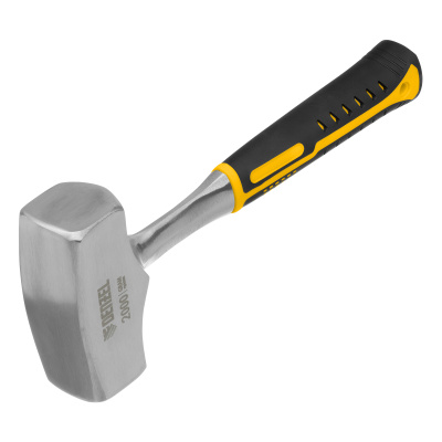 Кувалда 2 кг, цельнометаллическая, двухкомпонентная рукоятка Denzel купить в Москве с доставкой по всей России | ProtosMarket.ru