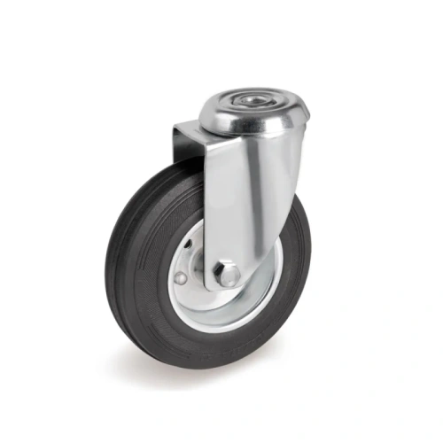 Колесо поворотное SCh 55 125 мм резина под болт РФ по ценам производителя в Санкт-Петербурге с доставкой по всей России