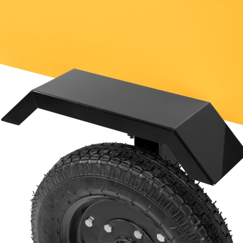 Прицеп для мотоблока TT-500, оцинк., груз. 500 кг, рег. сцепка, колеса 4.00-10, в упаковке Denzel по ценам производителя в Санкт-Петербурге с доставкой по всей России