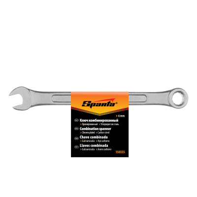 Ключ комбинированный, 6 мм, хромированный Sparta купить в Москве с доставкой по всей России | ProtosMarket.ru