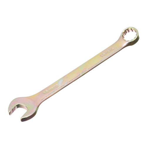 Ключ комбинированный, 15 мм, желтый цинк Сибртех купить в Москве с доставкой по всей России | ProtosMarket.ru