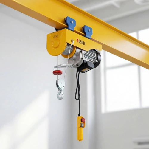 Тельфер электрический TF-1200,1.2 т, 1800 Вт, высота 12 м, 8 м/мин Denzel по ценам производителя в Санкт-Петербурге с доставкой по всей России