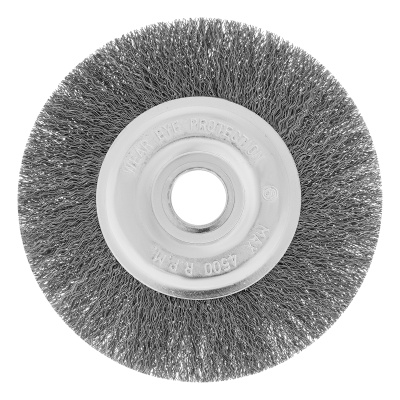 Щетка для УШМ, 150 мм, посадка 22.2 мм, плоская, витая проволока Сибртех по ценам производителя в Санкт-Петербурге с доставкой по всей России