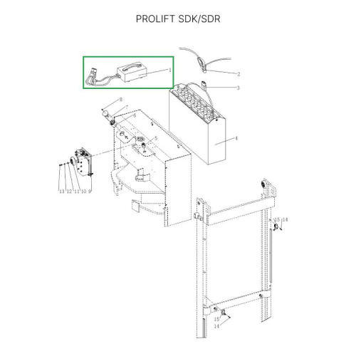 Зарядное устройство для штабелеров SDR 1536/1545S/1645/1656/2036/2045, SDK по ценам производителя в Санкт-Петербурге с доставкой по всей России