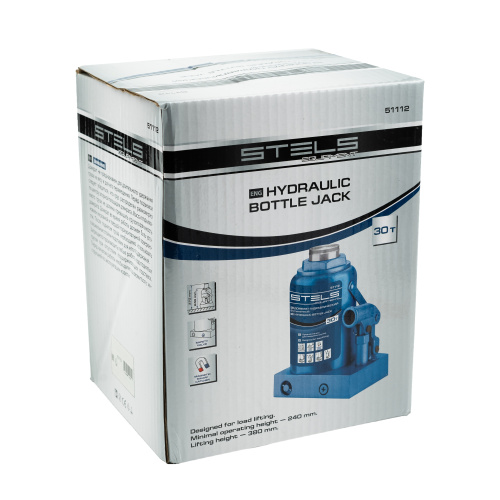Домкрат гидравлический бутылочный, 30 т, H подъема 240-370 мм Stels по ценам производителя в Санкт-Петербурге с доставкой по всей России