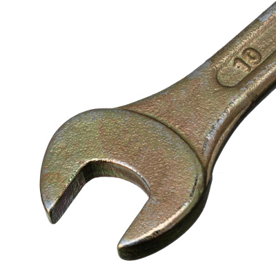 Ключ рожковый, 8 х 10 мм, желтый цинк Сибртех по ценам производителя в Санкт-Петербурге с доставкой по всей России