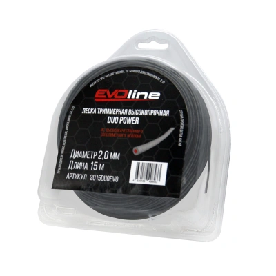 Леска (корд) триммерная EVOline DUO POWER (2.0 мм, 15 метров)