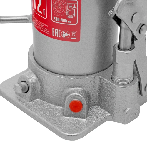 Домкрат гидравлический бутылочный, 12 т, высота подъема 230-465 мм Matrix по ценам производителя в Санкт-Петербурге с доставкой по всей России