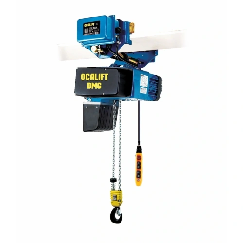 Таль электрическая цепная ТЭЦ OCALIFT DMG 0502D 500кг 6м 4/1м/мин, передвижная 20 м/мин, 380в по ценам производителя в Санкт-Петербурге с доставкой по всей России