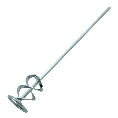 Миксер для красок и штукатурных смесей, 60 х 400 мм, оцинкованный, шестигранный хвостовик 8 мм Denzel по ценам производителя в Санкт-Петербурге с доставкой по всей России