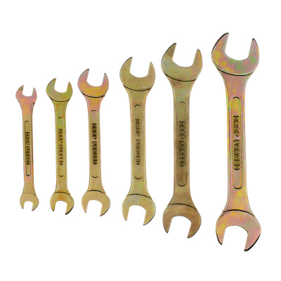 Набор ключей рожковых 6-17 мм, 6 шт, желтый цинк Сибртех по ценам производителя в Санкт-Петербурге с доставкой по всей России