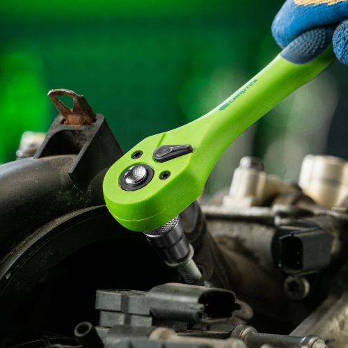 Ключ-трещотка 3/8", CrV, 72 зуба, с быстрым сбросом Сибртех купить в Москве с доставкой по всей России | ProtosMarket.ru