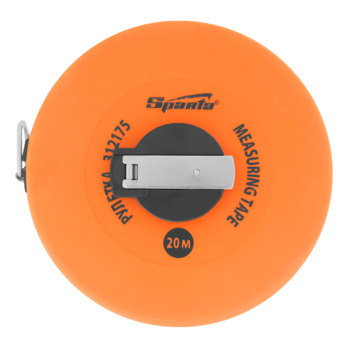 Рулетка геодезическая, 20 м х 12,5 мм, лента ПВХ, закрытый круглый корпус Sparta по ценам производителя в Санкт-Петербурге с доставкой по всей России