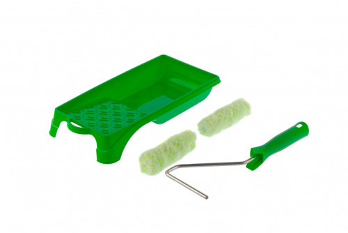 Малярный набор для работ по дереву: кювета 150 мм х 290 мм и мини-валик 110 мм Сибртех купить в Москве с доставкой по всей России | ProtosMarket.ru