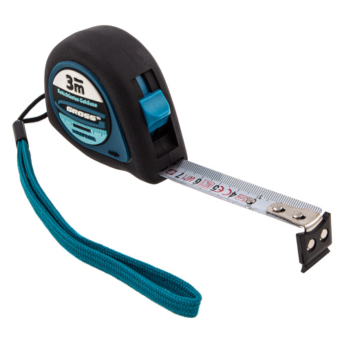 Рулетка "Ergonomisch",3 м x 16 мм,магнитный обрезиненный зацеп Gross по ценам производителя в Санкт-Петербурге с доставкой по всей России