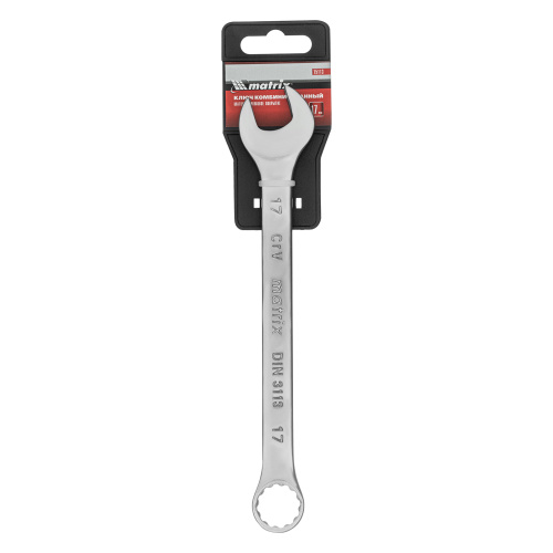 Ключ комбинированный, 17 мм, CrV, матовый хром Matrix по ценам производителя в Санкт-Петербурге с доставкой по всей России