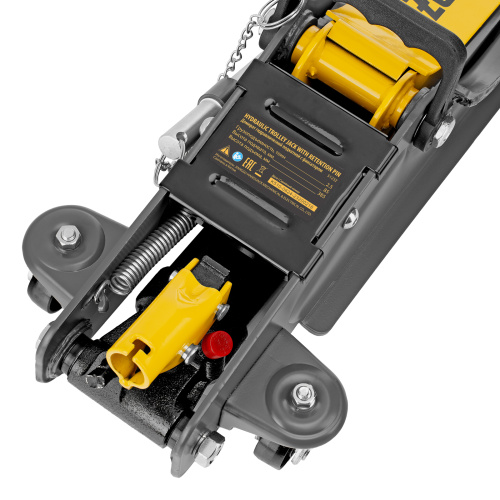 Домкрат гидравлический подкатной с фиксатором, 2,5 т, 85-385 мм Denzel по ценам производителя в Санкт-Петербурге с доставкой по всей России