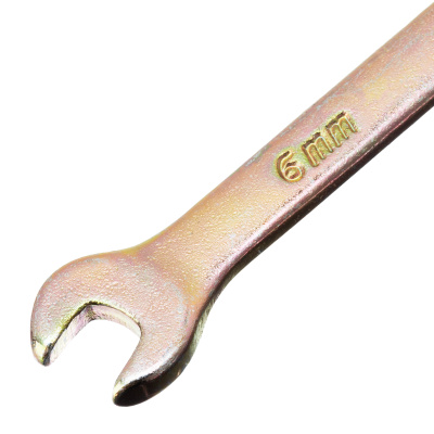 Ключ комбинированный, 6 мм, желтый цинк Сибртех купить в Москве с доставкой по всей России | ProtosMarket.ru